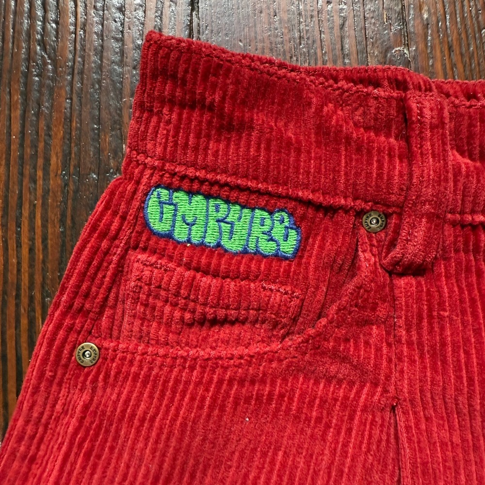 Empyre Pants Womens XS Red Tori Corduroy Relax Loose Baggy Skate Straight Leg